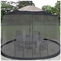 Jobar- pantalla para sombrillas de mesa- 2-75 m- negra